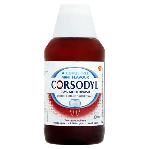 Corsodyl Medicated Alcohol Free Mint 300ml
