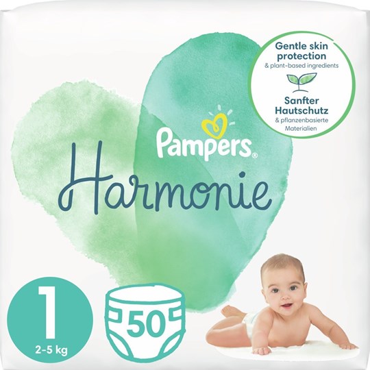 Pampers Harmonie Νο 1 (2-5 kg) 50Pcs