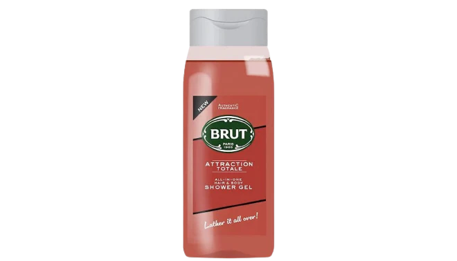 Brut gel y shampoo 500 ml. Total attraction.