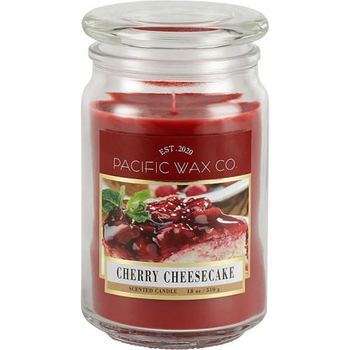 Pacific Wax Co Large Scented Candle – Cherry Cheesecake (18oz/510g)