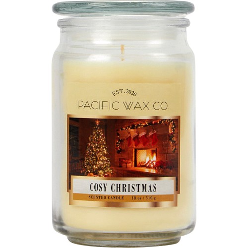 Pacific Wax Co Large Scented Candle – Cosy Christmas (18oz/510g)