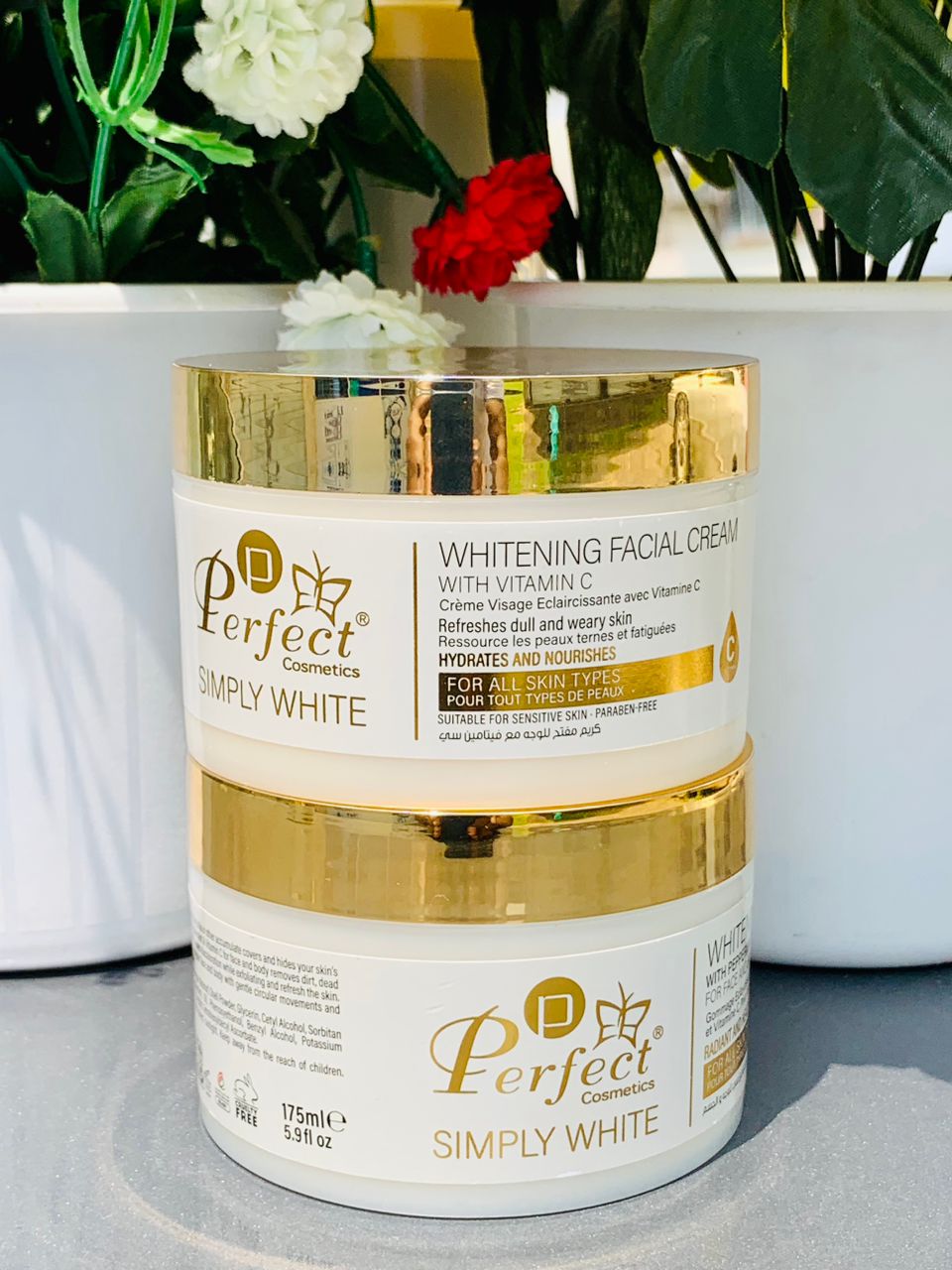 -Perfect Cosmetics Whitening Facial Cream With Peppermint & Vitamin C 175ml