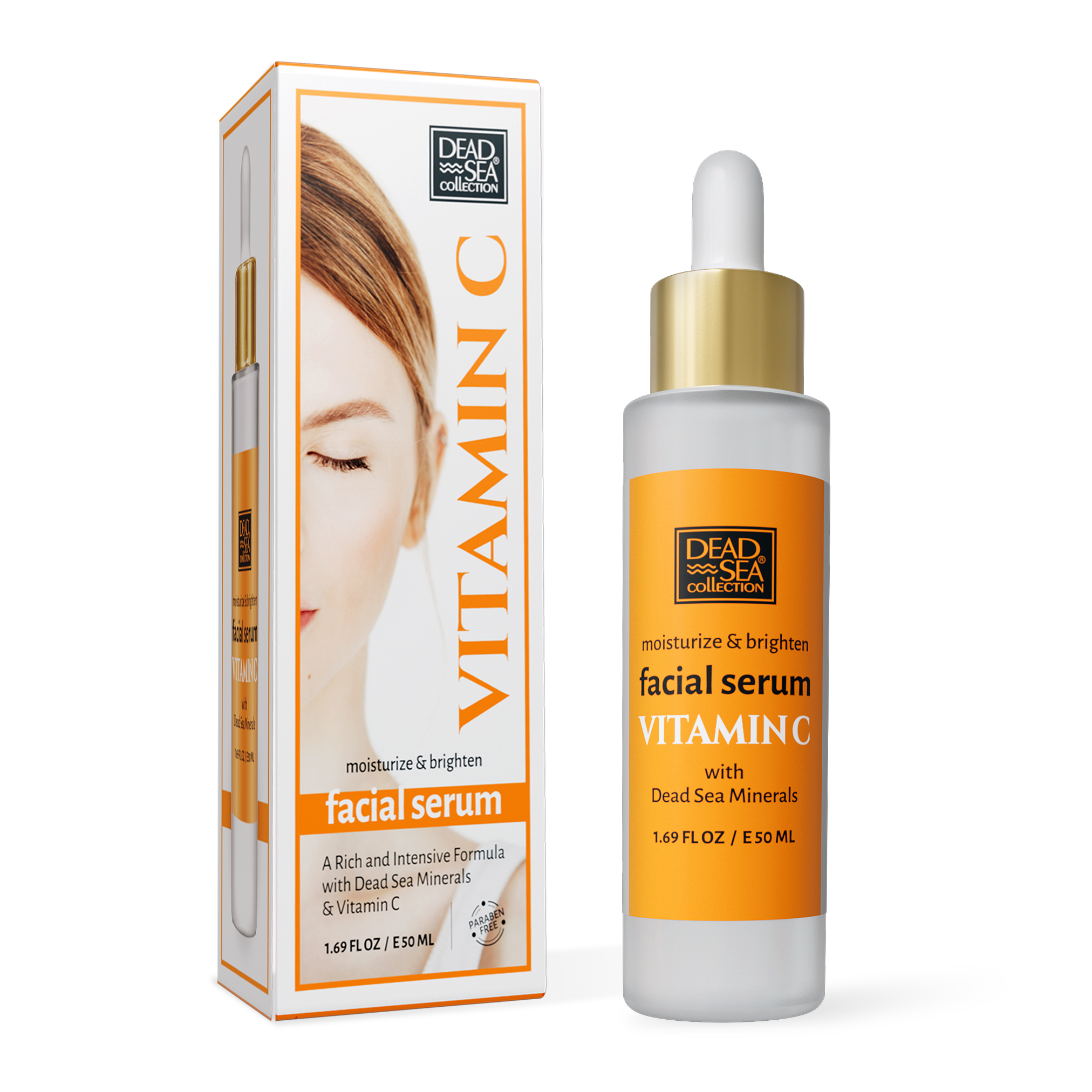Vitamin C Moisturize & Brighten Facial Serum - Dead Sea Collection 50ml