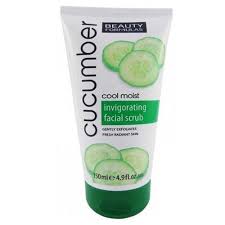 Beauty Formulas Cool Moist Cucumber Invigorating Facial Scrub - 150ml