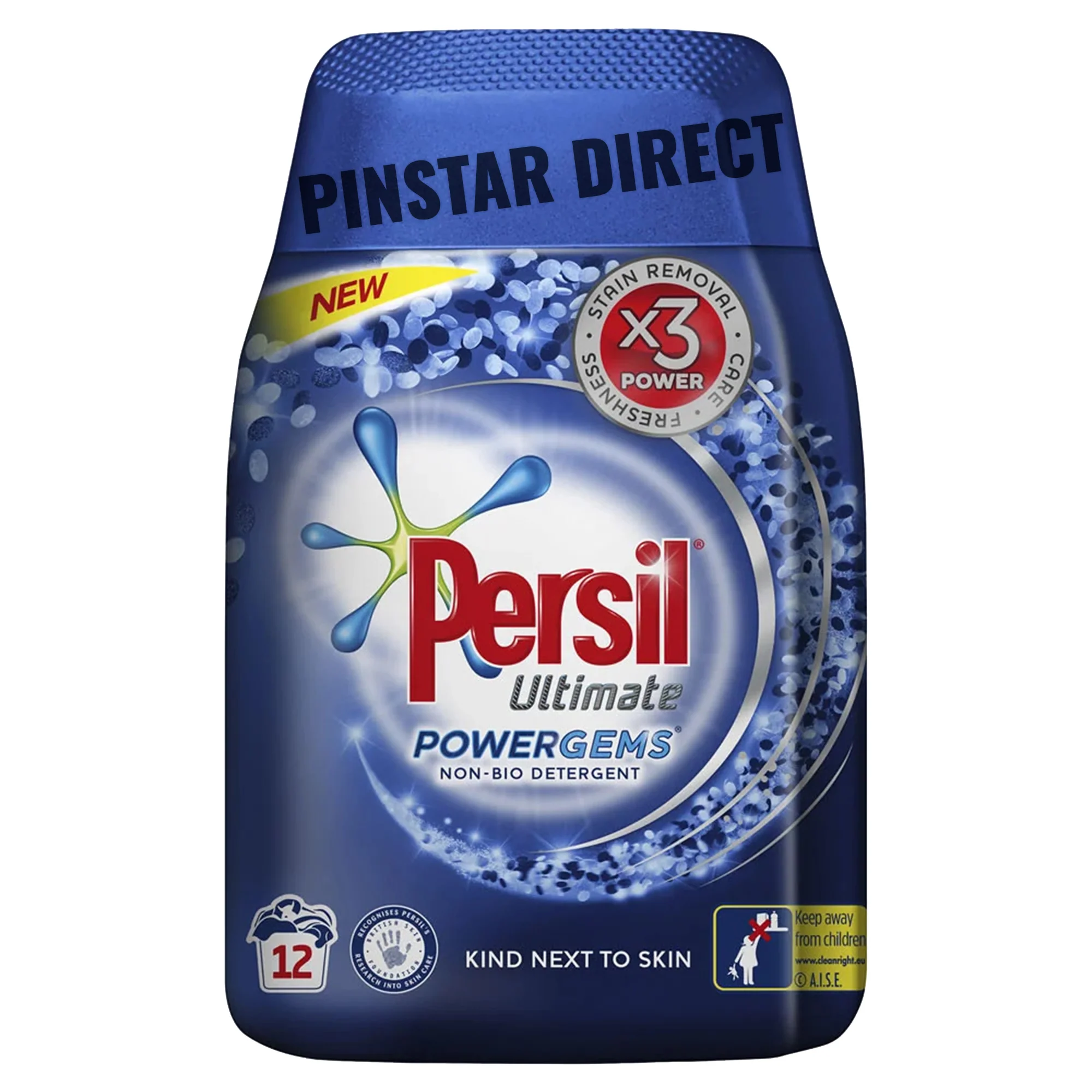 Persil Ultimate Powergems 30w Laundry Detergent, Non Bio Detergent 384g