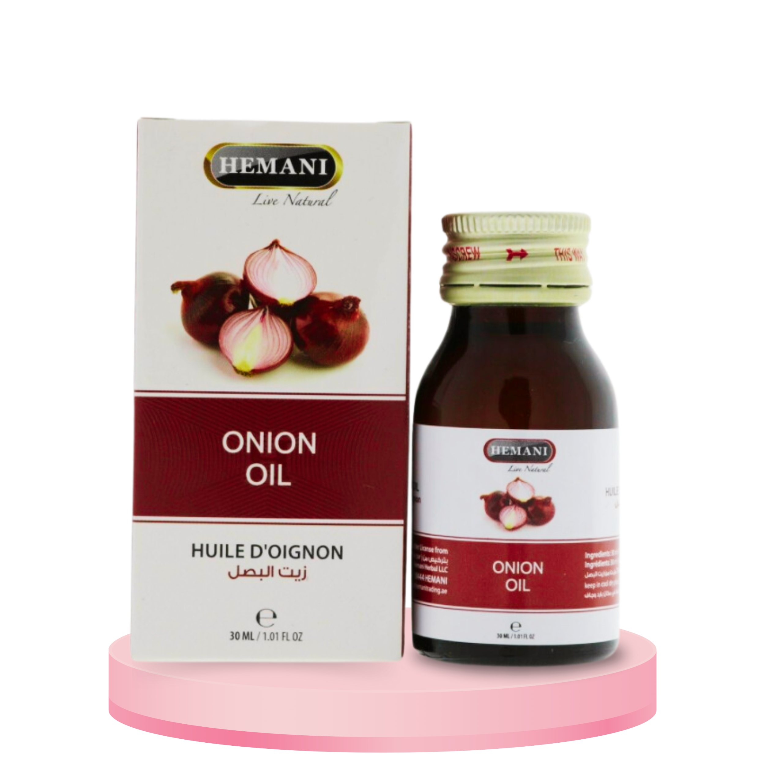 Hemani Herbal Natural Halal Onion Scents Oil For Healthy Skin 30ml