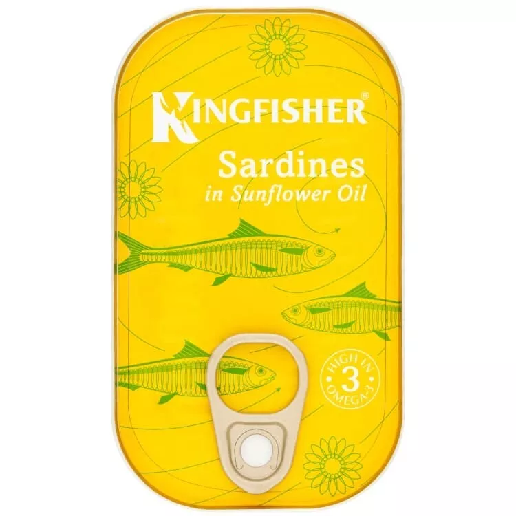 Kingfisher Sardines in Sunflower Oil 120g