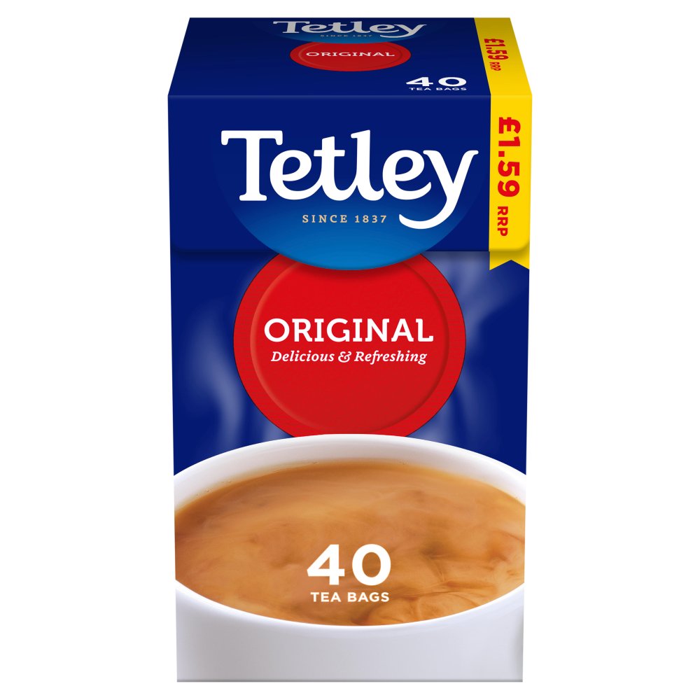 Tetley Original 40 Tea Bags 125g