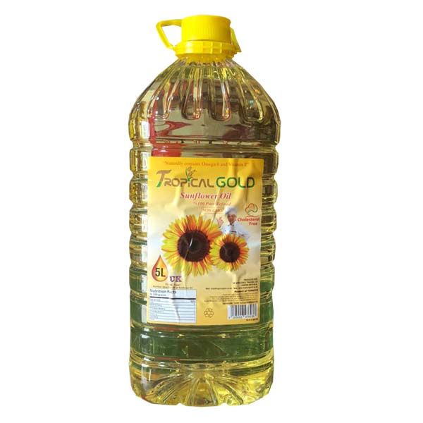 Tropical Gold Omega 6 & Vitamin E Sunflower oil 5L