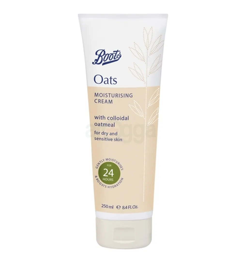 Boots Oats Moisturising Cream with Colloidal Oatmeal for Dry & Sensitive Skin 250Ml