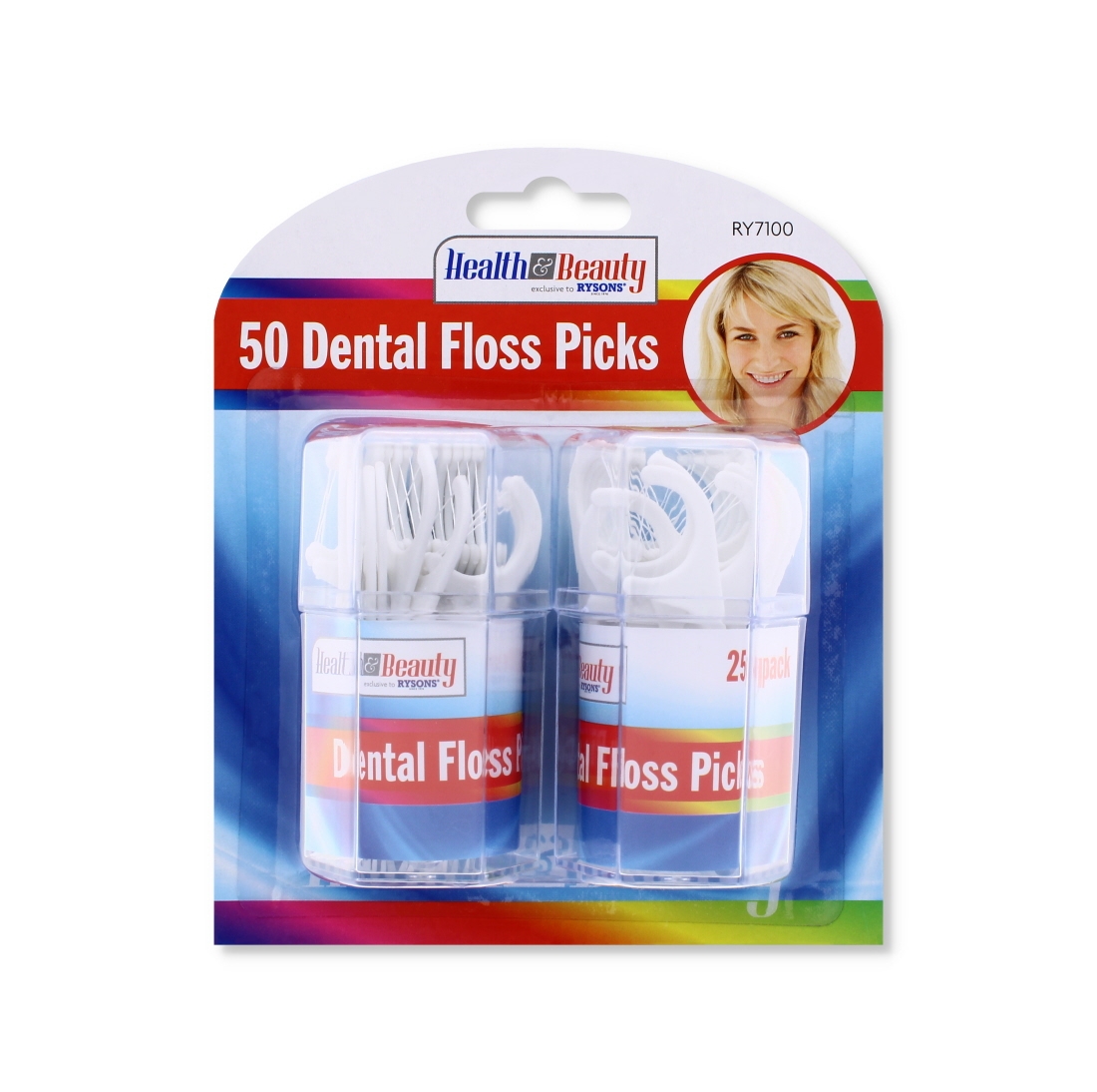 Ryson Health & Beauty Dental Floss Picks 50 Pack