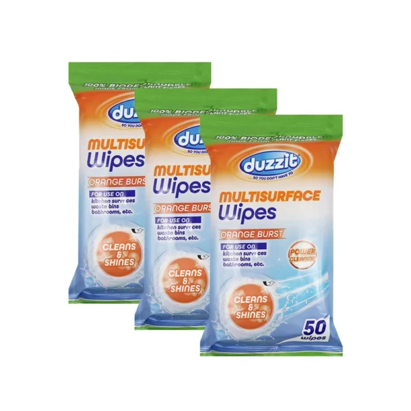 Duzzit Multisurface Wipes 'Orange Burst' - Pack of 50 - Image 2
