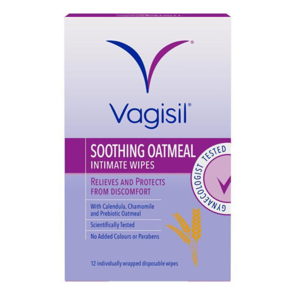 Vagisil Soothing Oatmeal Wipes 12pk
