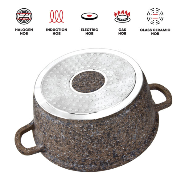 Nessa Granum Stockpot Set 5pc Ghadeer Brown - Image 2