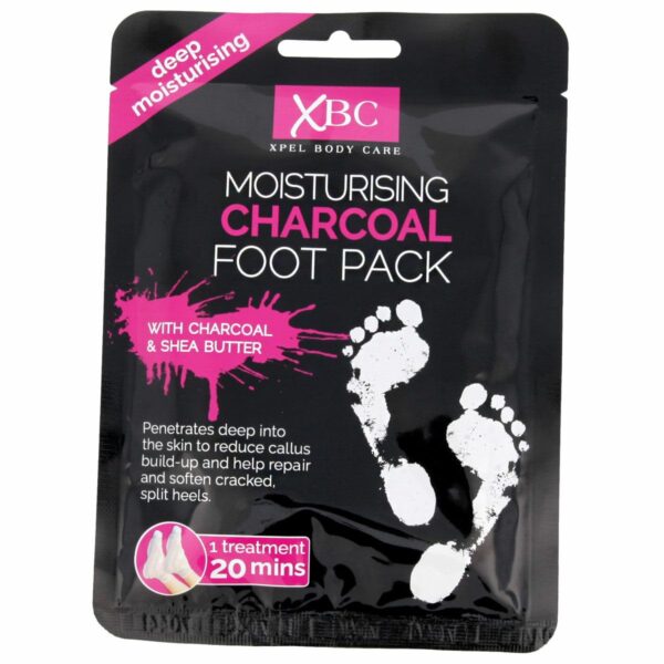 XBC Moisturizing Charcoal Foot Pack Hydrating Spa Treatment Dry Feet