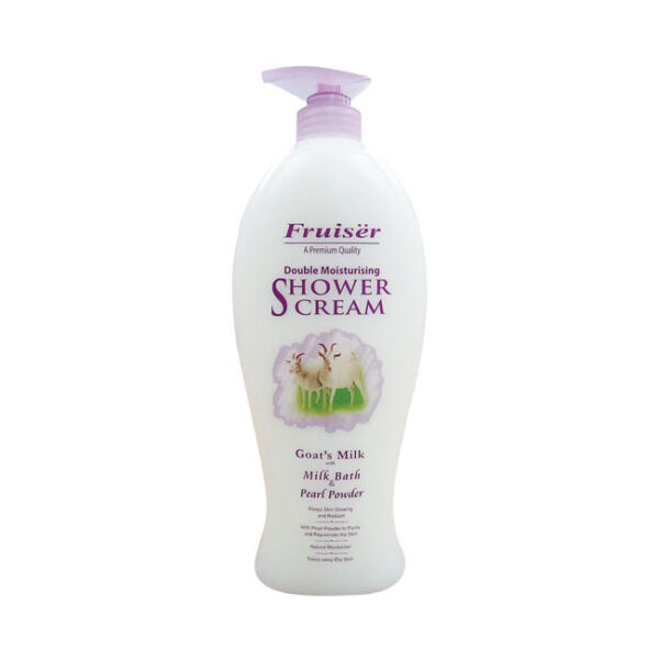 Fruiser Shower Cream Goat's Milk with Milk Bath and Pearl Powder 1000ml