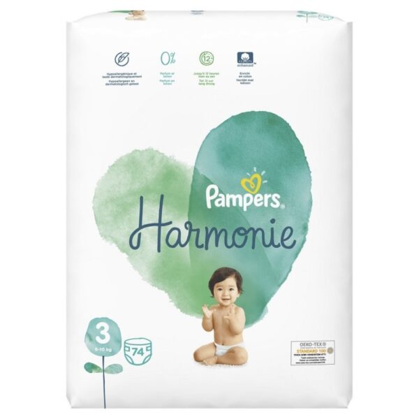 Pampers Harmonie Nappies Diapers Size  (6-10kg) 78 Pcs
