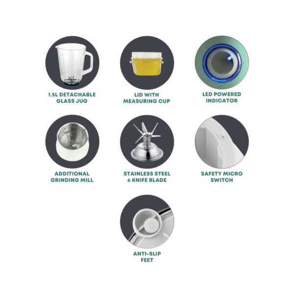 Dainty Blender & Grinder Seafoam Green - Image 2