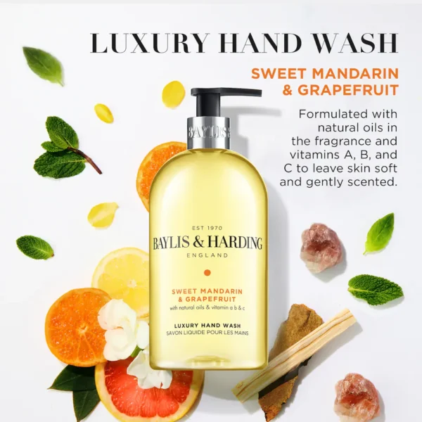 Baylis & Harding Mandarin & Grapefruit Hand Wash 500Ml - Image 3