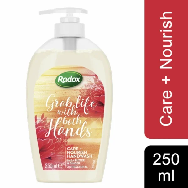 Radox Care+Nourish Shea Butter & Ginger, Antibacteria Handwash 250 ml