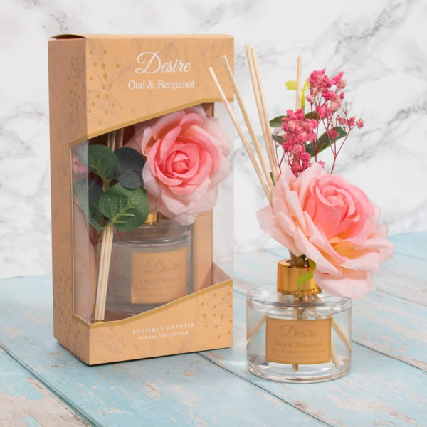 Desire Oud & Bergamot Boutique Floral Collection Reed Diffuser 200ml
