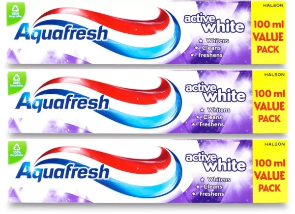 Aquafresh Active White Toothpaste 100ml - Image 2