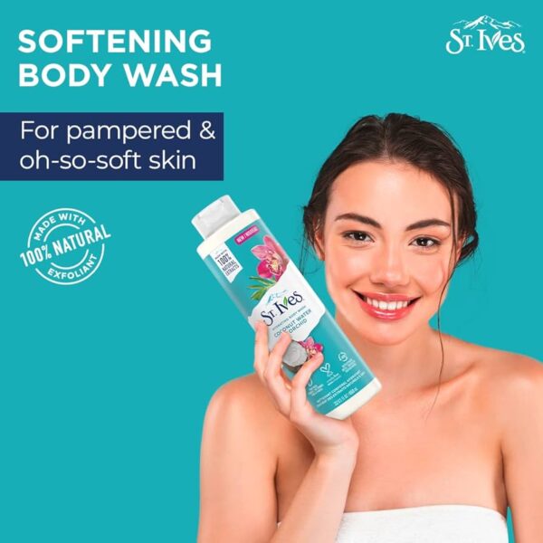 St. Ives Coconut Water & Orchid Hydrating Body Wash  22 oz. 650ml - Image 2