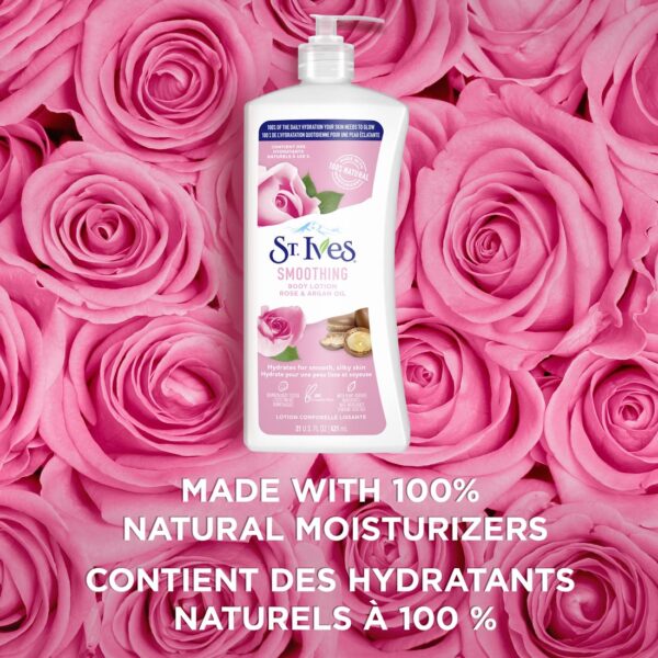 St Ives Smoothing Rose And Argan Oil Body Lotion 621ml - Image 6